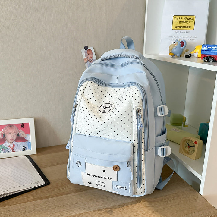 Verspielt Polka Dot Freizeit Rucksack Karnz