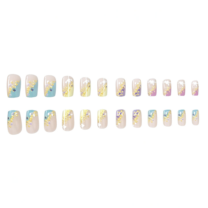 Elegante Ombre Acryl-Nagelkunst-Verstärkungen Karnz