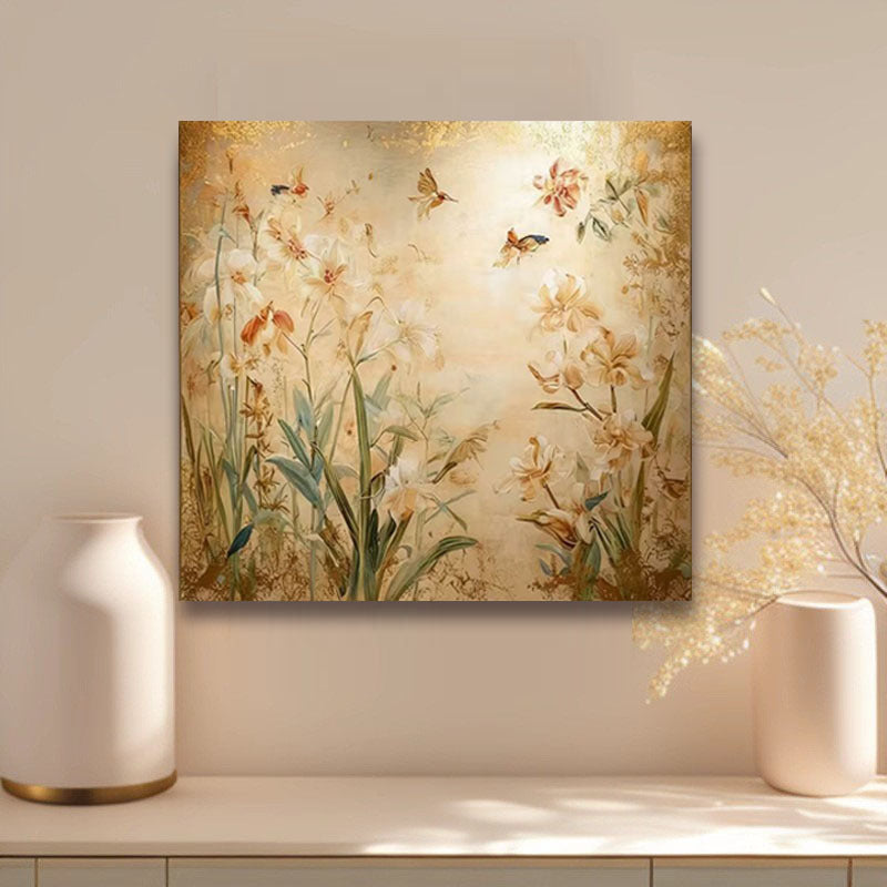 Blumenkunst Leinwanddruck