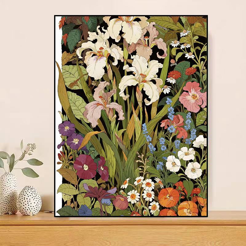 Blumenmotiv Leinwandkunst Karnz