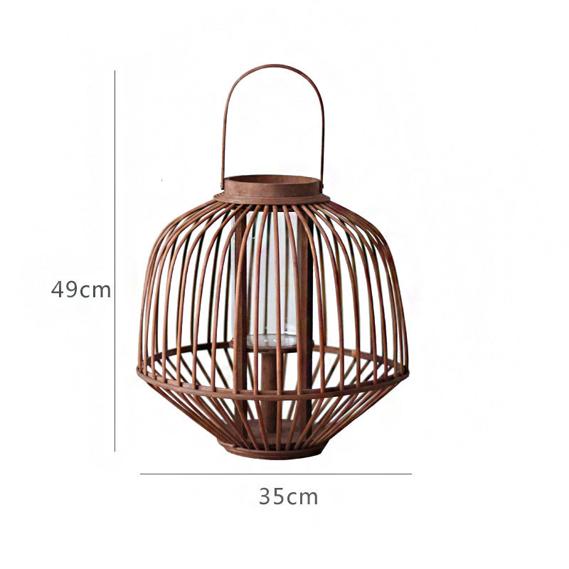 Dekorative Rattan-Laterne Karnz