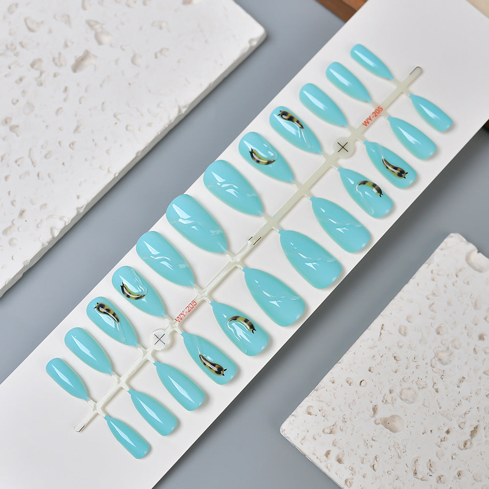 Stylisches dekoratives Druck-Nagelset Karnz