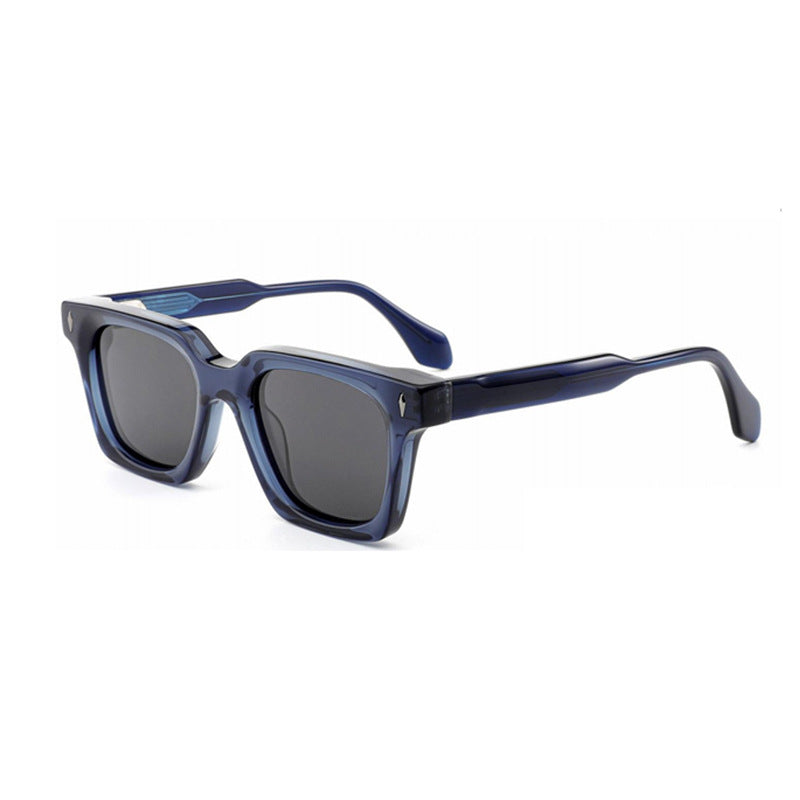 Damen klassische quadratische Sonnenbrille mit robustem Rahmen und UV-Schutz Karnz