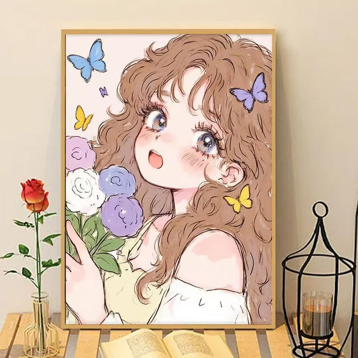 Verspielter Anime Kunstdruck Karnz