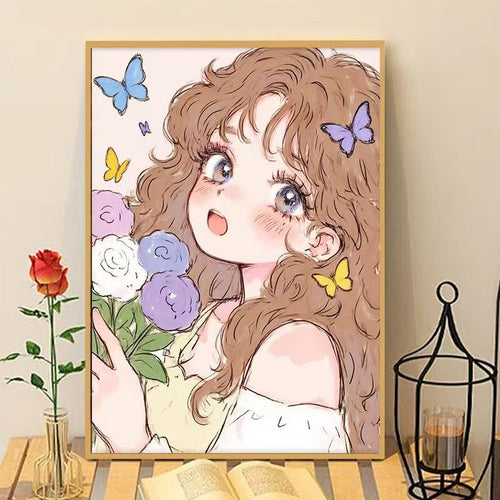 Verspielter Anime Kunstdruck Karnz