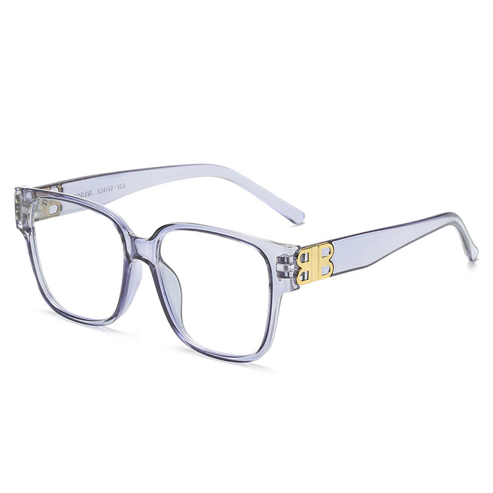 Damen modische quadratische Sonnenbrille mit elegantem Logo Karnz