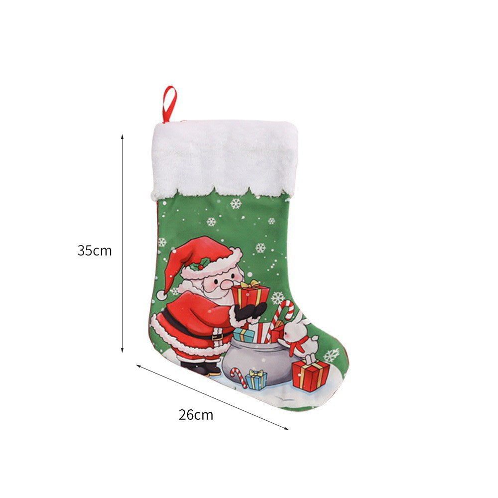 Weihnachtlich dekorative Socke