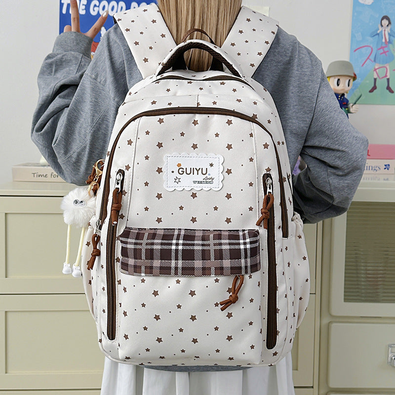 Stylische Stern-Druck Rucksack Karnz 1791205961