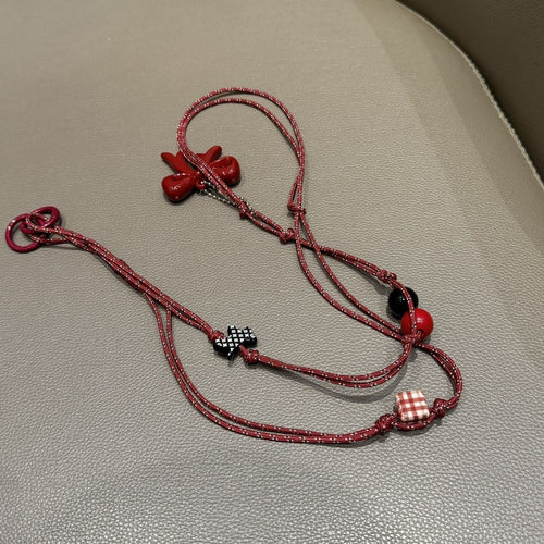 Verspielter Perlen Charm Brillenhalter Karnz