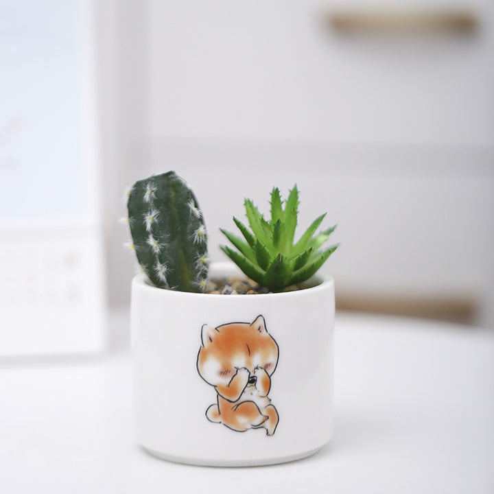 Niedlicher Tier-Themen-Sukkulenten-Planter Karnz