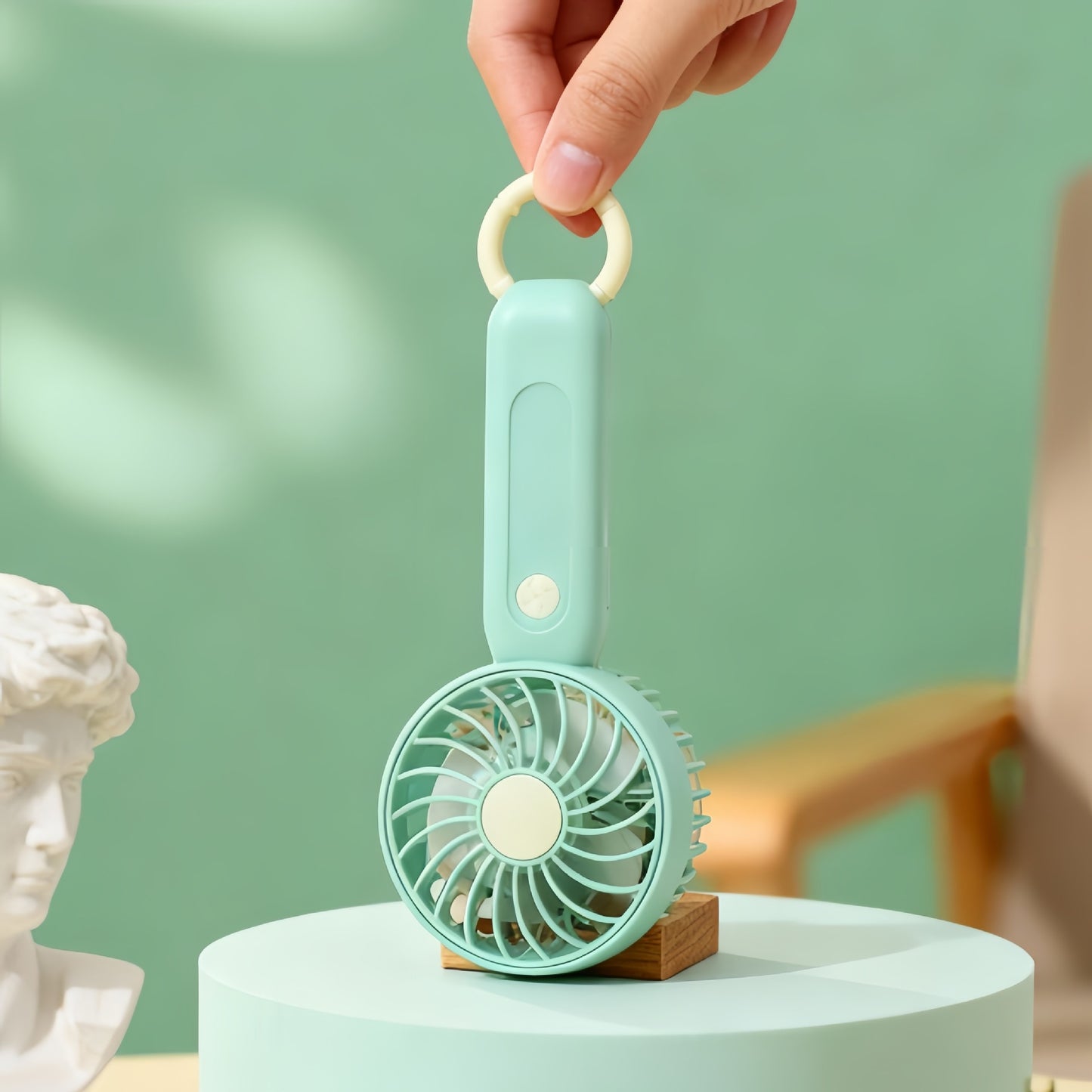 Damen Tragbarer Handventilator mit USB-Ladefunktion Karnz