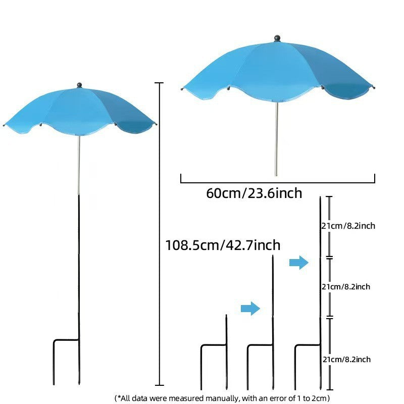 Damen Sonnenschutzschirm mit flexiblem Stativ Karnz