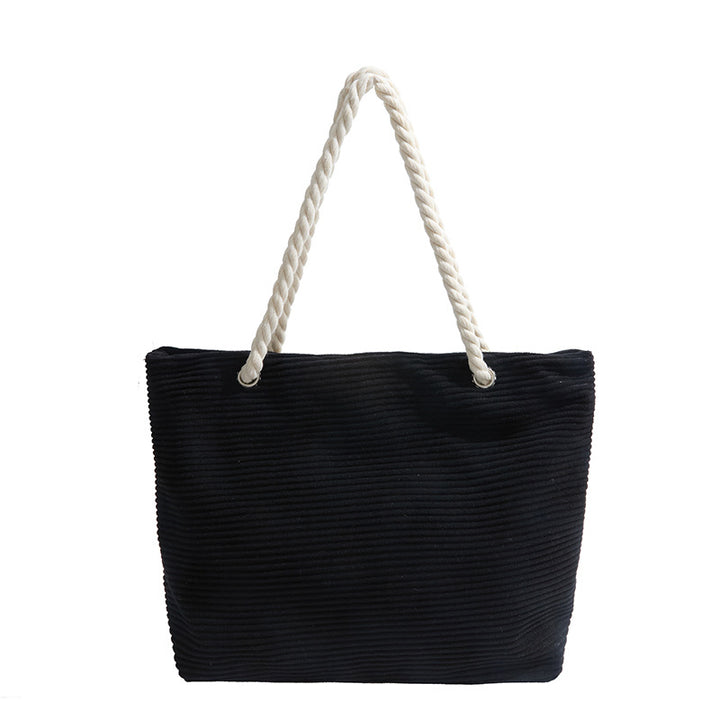 Stylische strukturierte Strandtasche Karnz