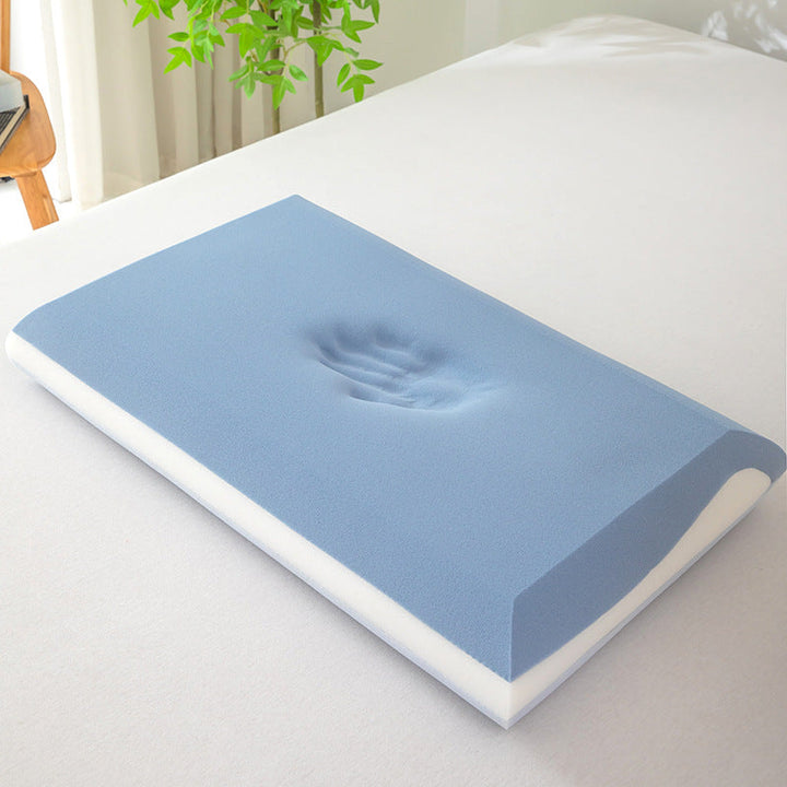 kontur memory foam ergonomisches zervikal-kissen mit atmungsaktivem kühlendem gestricktem bezug und abnehmbarem waschbarem kissenbezug Karnz