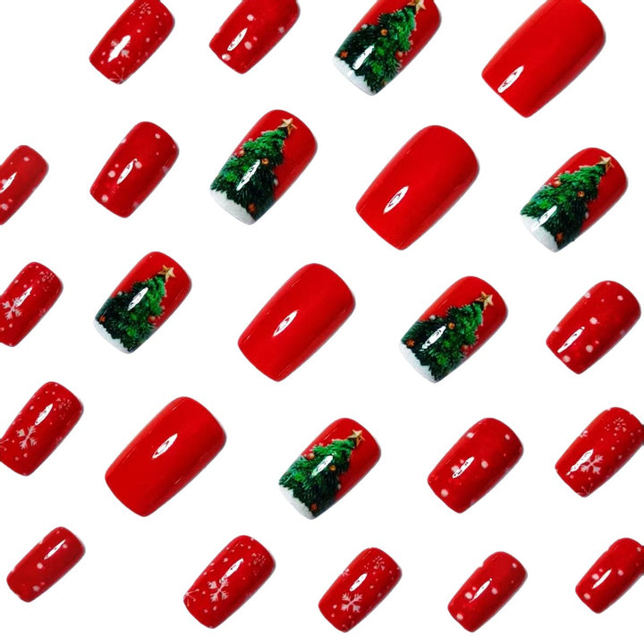 Kunstnägel Im Festlichen Weihnachtsdesign Karnz