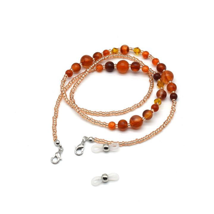 Handgefertigte Perlen Brillenband Kette Karnz