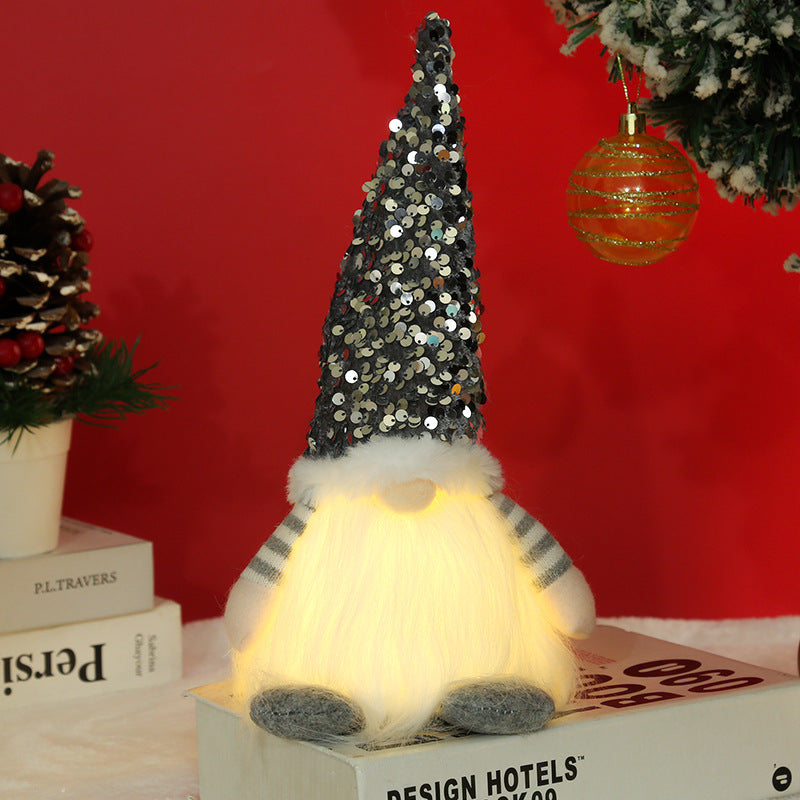 Dekorativer Weihnachtsgnom mit Beleuchtung Karnz