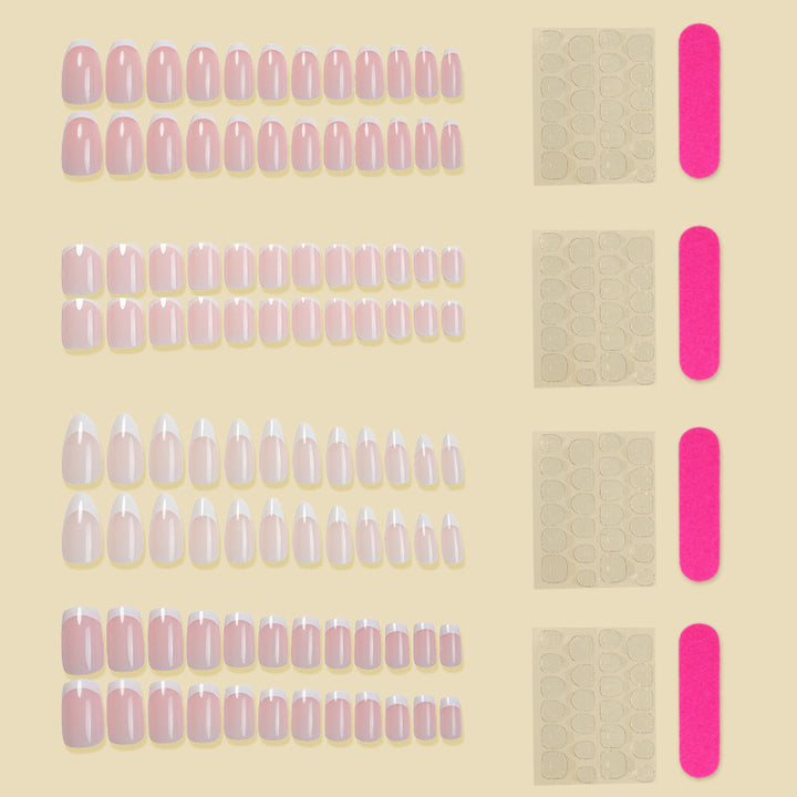 Premium Langanhaltendes Press-On Nagelset Karnz