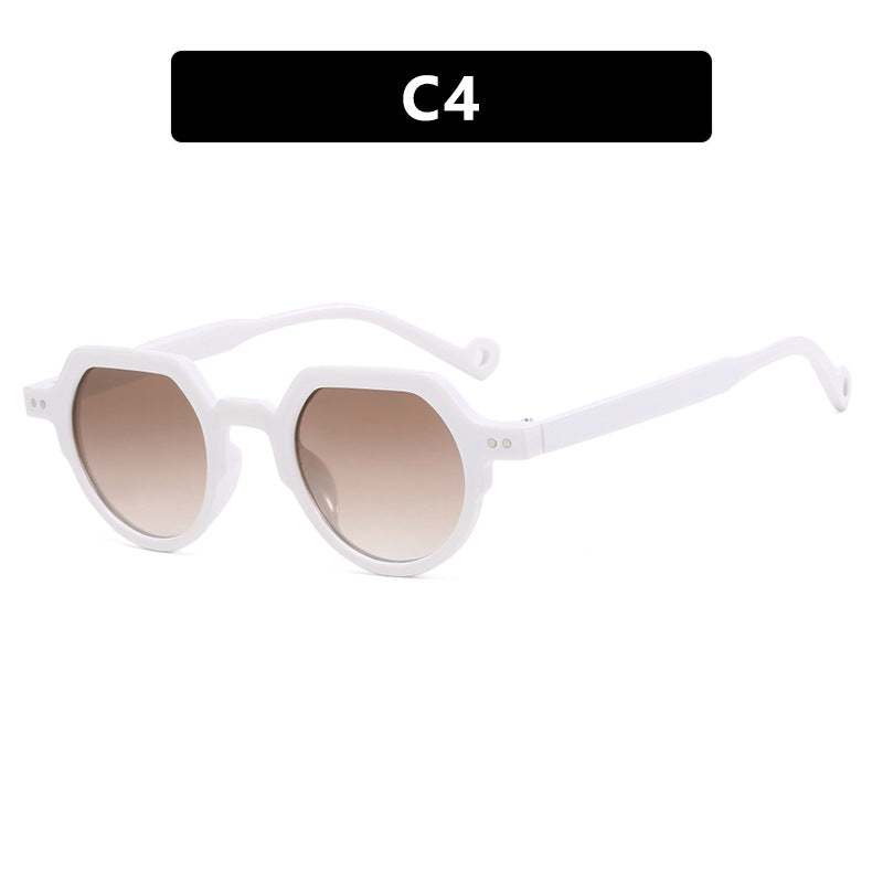 Damen geometrische Sonnenbrille mit schützendem UV-Filter und robustem Rahmen Karnz
