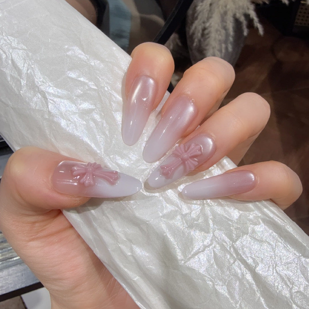 Elegante Acryl Press-On Nägel Karnz