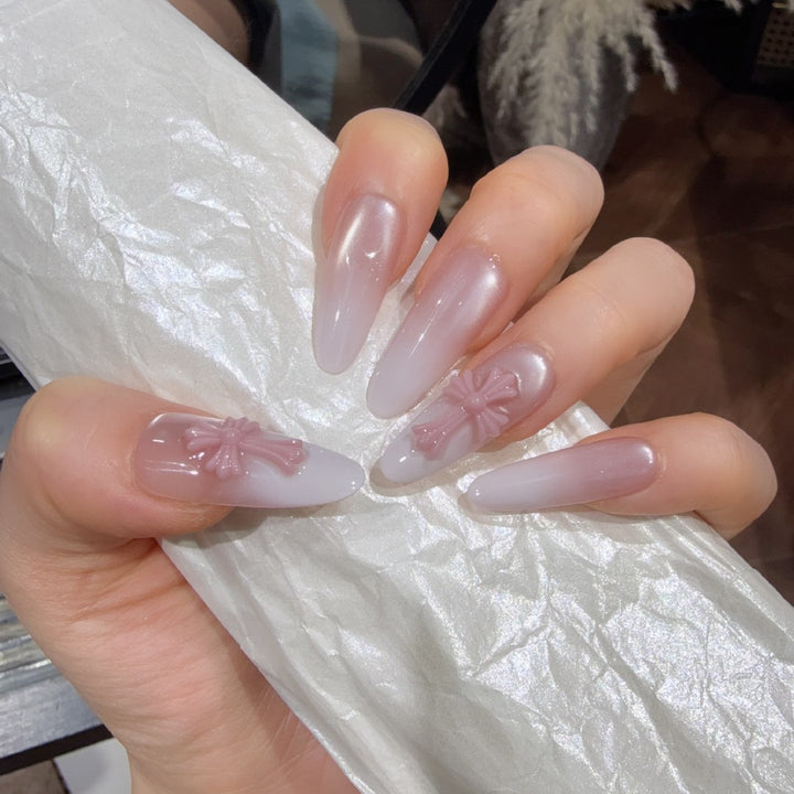 Elegante Acryl Press-On Nägel Karnz