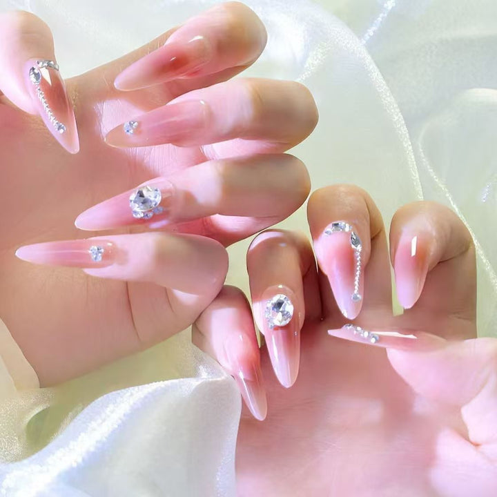 Luxus Strass Veredelte Nagelkunst Karnz