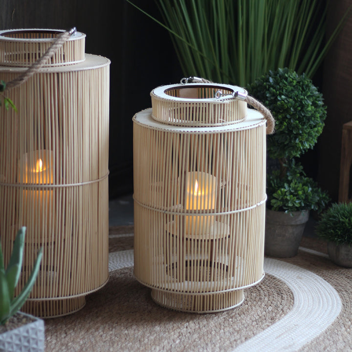 Dekorative Rattan-Laterne Karnz