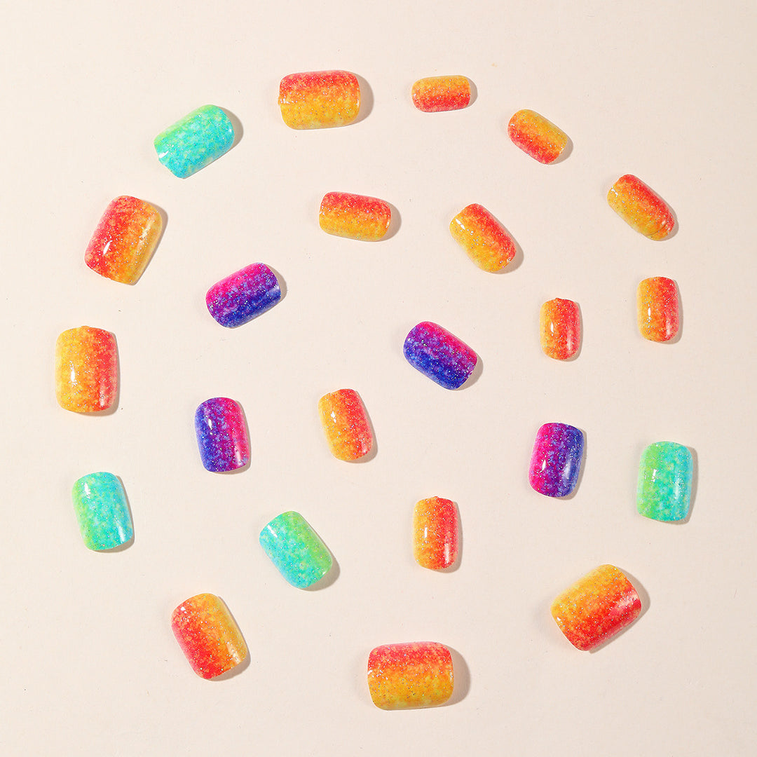 Funkelnder Gradient Glitzer Nagelkunst Erweiterungen Karnz