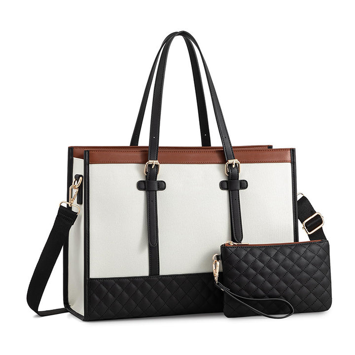 Elegante Tote Bag mit Abnehmbarem Kosmetiktäschchen Karnz