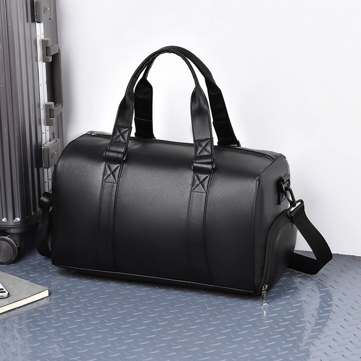 Stylische Leder-Wochenendtasche Karnz