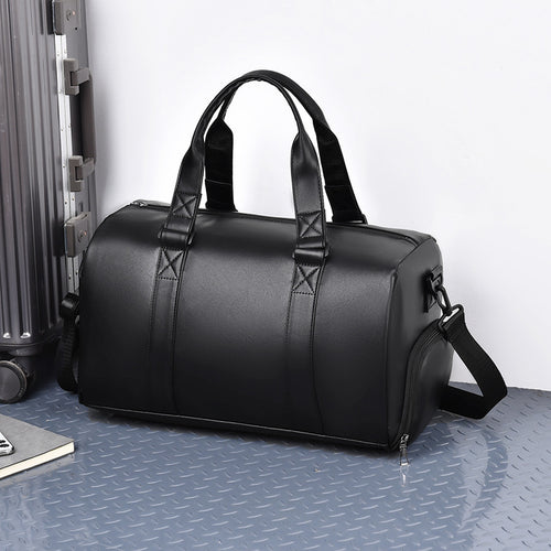 Stylische Leder-Wochenendtasche Karnz