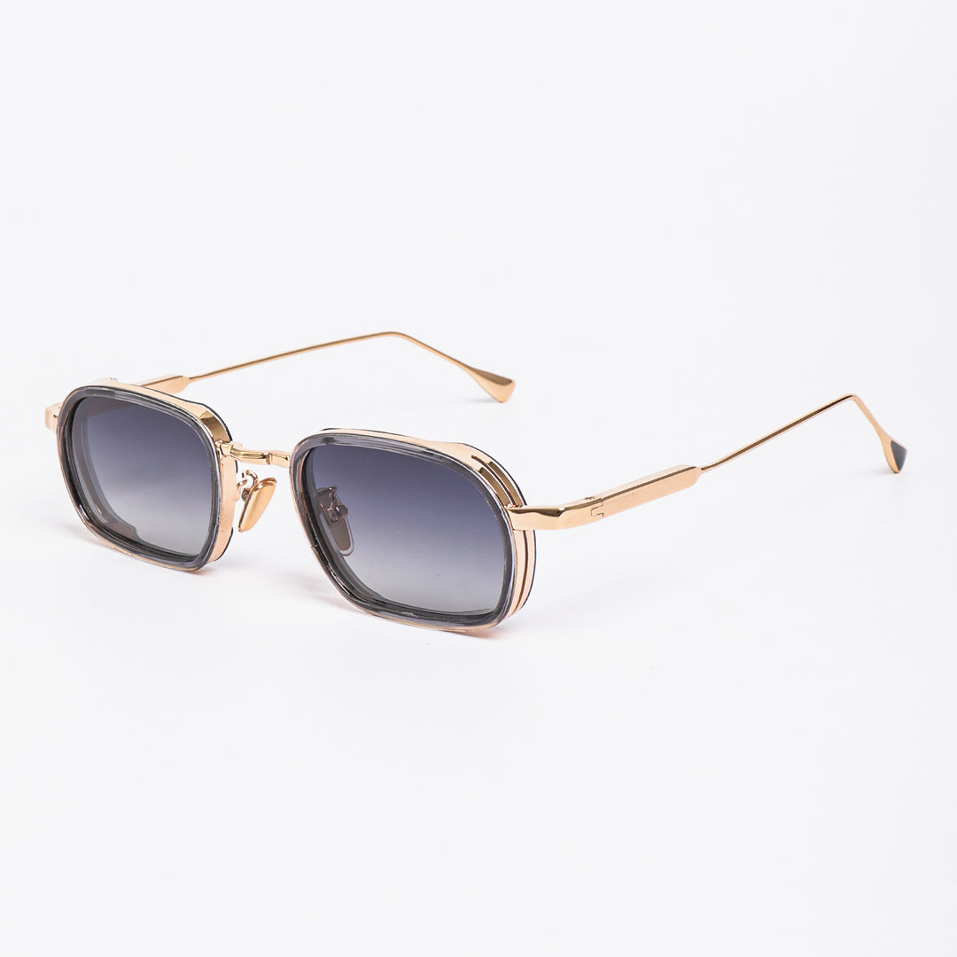 Damen modische Sonnenbrille mit robustem Metallrahmen und trendigen Gläsern Karnz