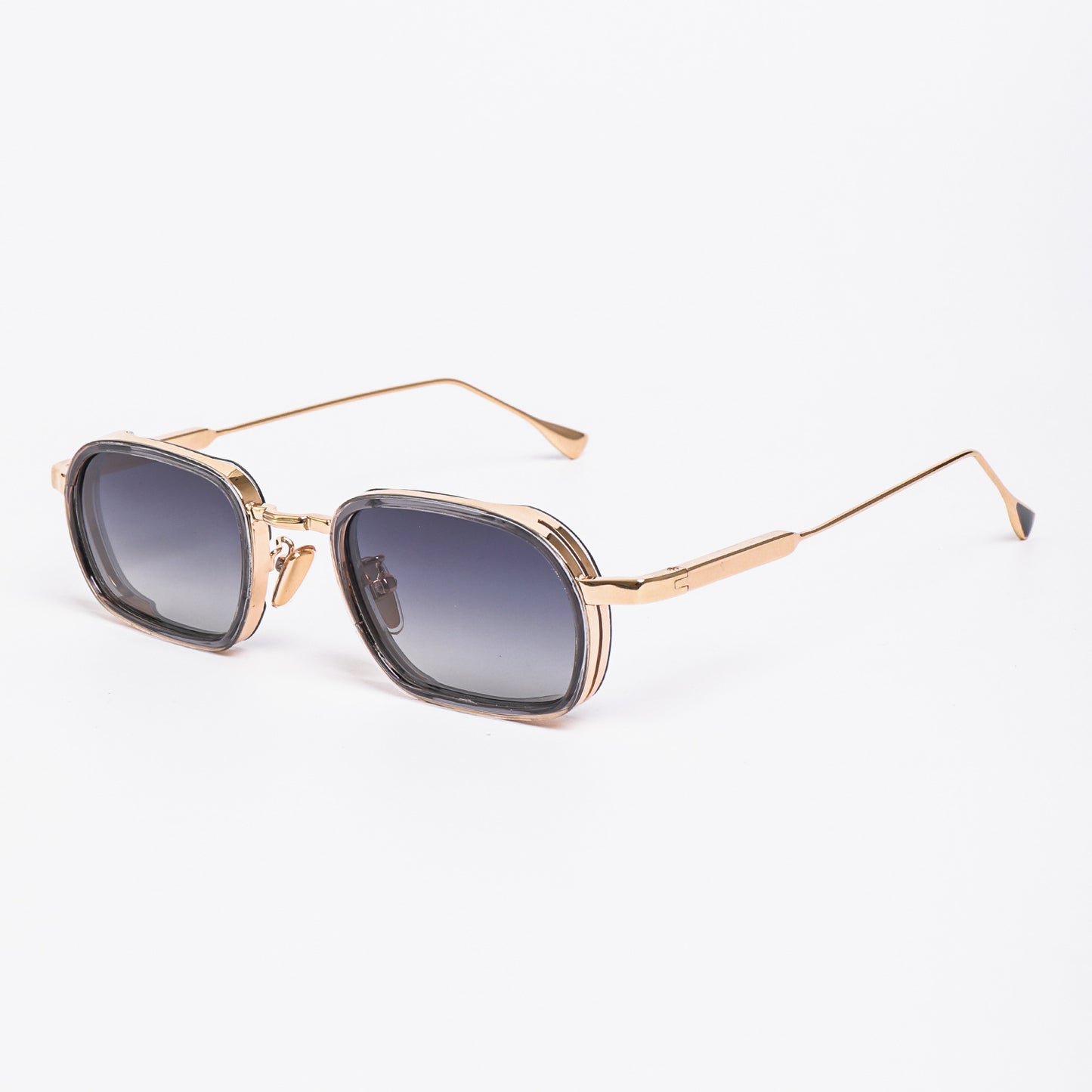 Damen modische Sonnenbrille mit robustem Metallrahmen und trendigen Gläsern Karnz