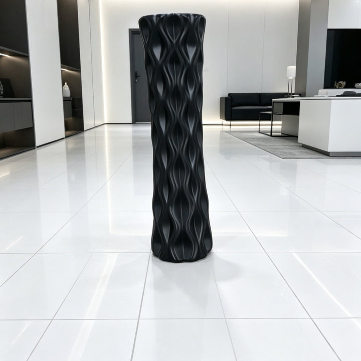 Skulpturales Wellendesign Blumentopf Karnz