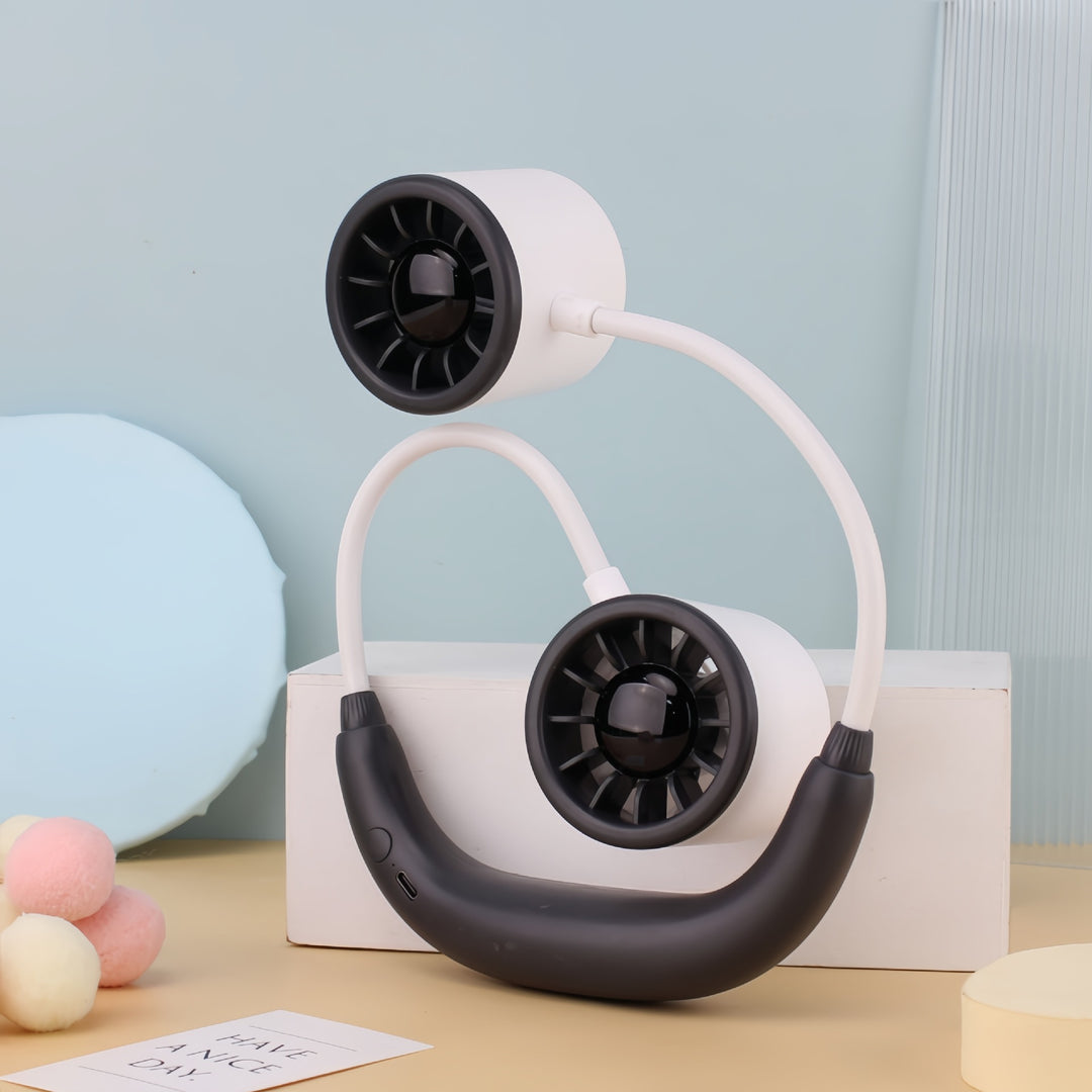 Damen Tragbarer Halsventilator mit dualer Drehfunktion Karnz
