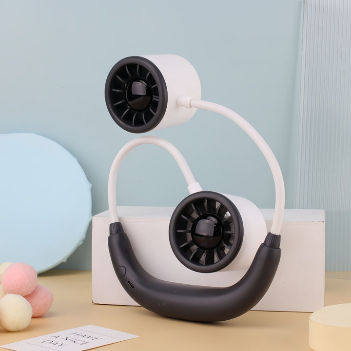 Damen Tragbarer Halsventilator mit dualer Drehfunktion Karnz