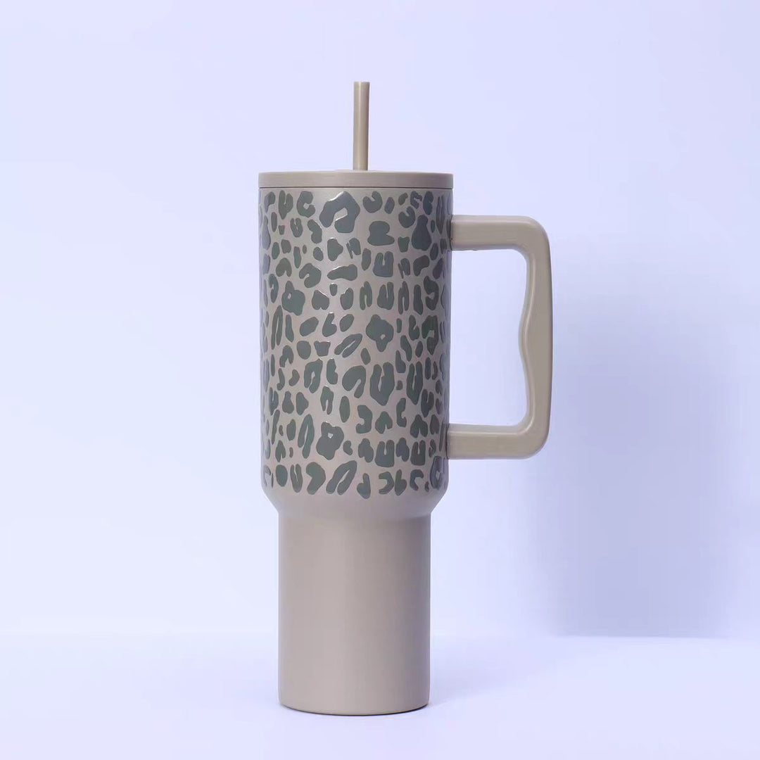 Damen Trinkbecher mit einzigartigem Leopardenmuster Karnz
