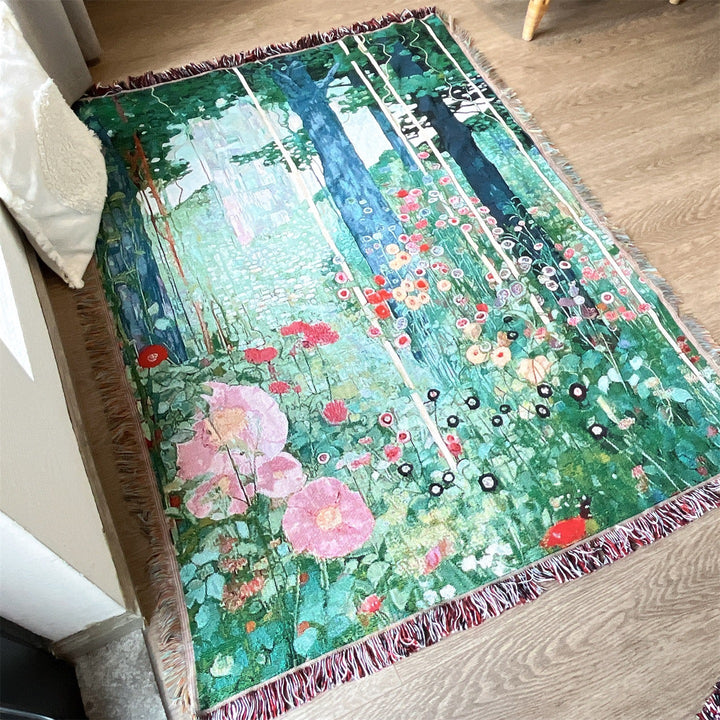 Künstlerische Wandteppich-Hängung