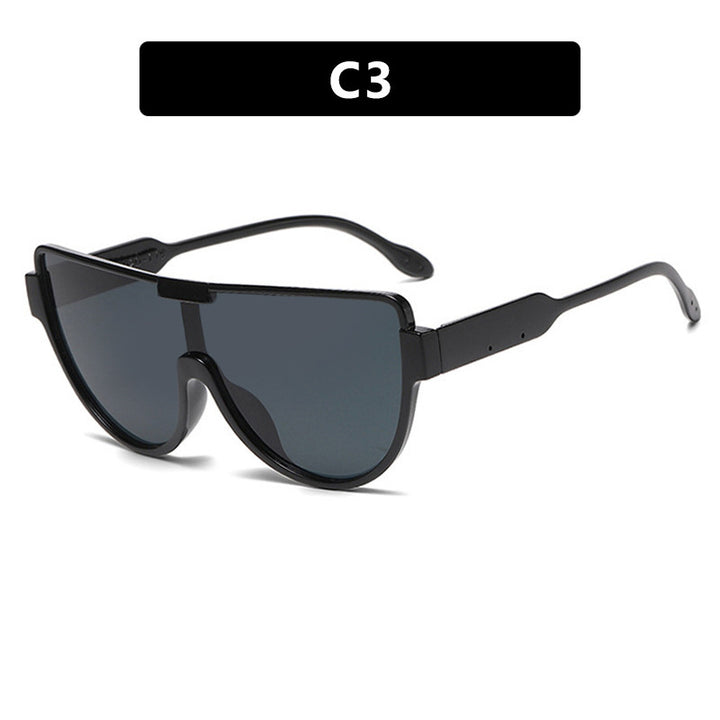 Damen Fashion-Sonnenbrille mit futuristischem Shield-Design Karnz