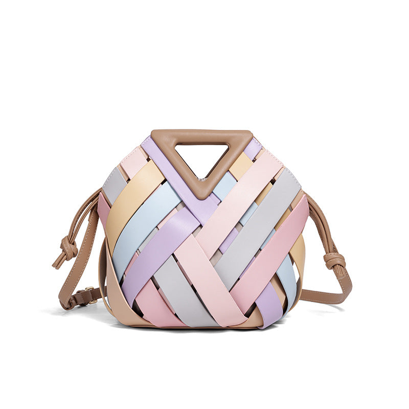 Gewebte Leder-Handtasche Karnz