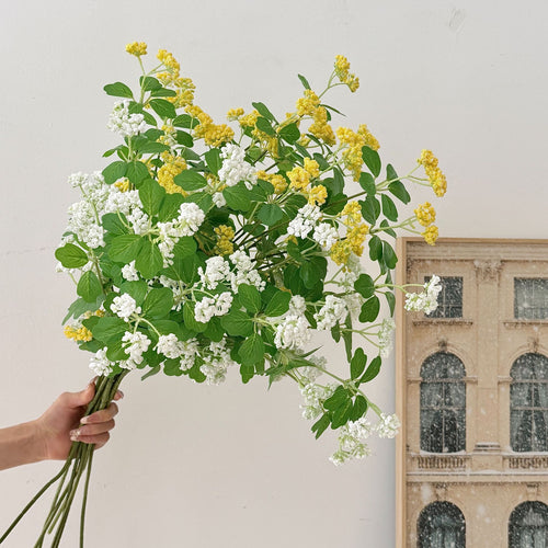 Künstlicher Blütenzweig mit lila Blüten Karnz