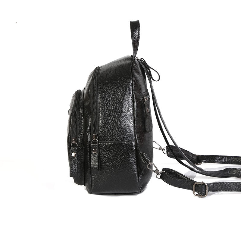 Stylische Leder Mini-Rucksack Karnz