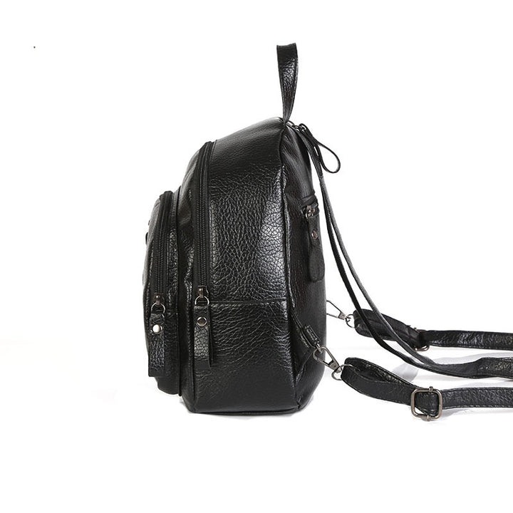 Stylische Leder Mini-Rucksack Karnz
