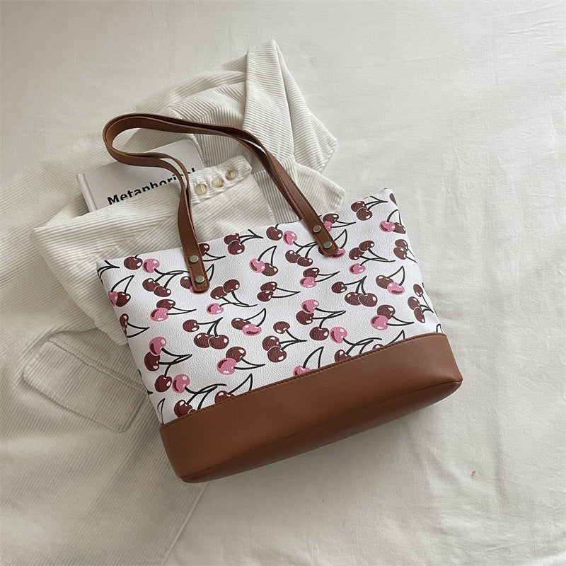 Verspielt bedruckte Canvas-Tasche Karnz