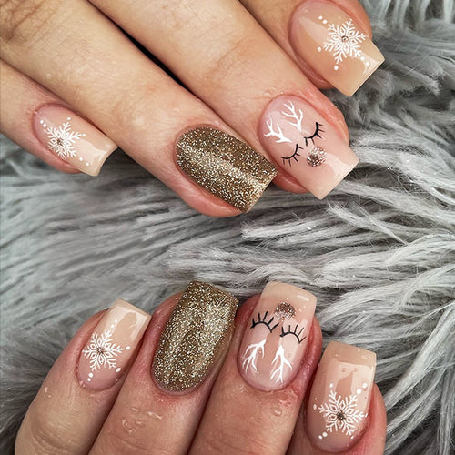 Glitzernde Press-On Nagelkollektion Karnz