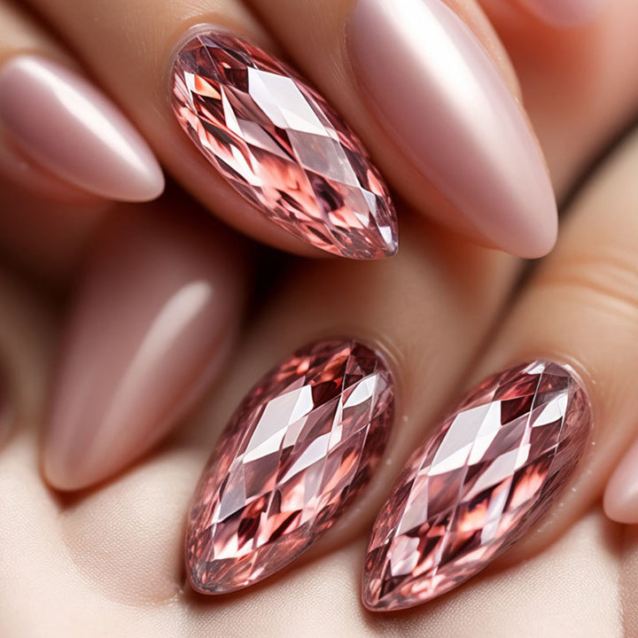 Glamouröse Tropfenförmige Kristall Nagelkunst Karnz