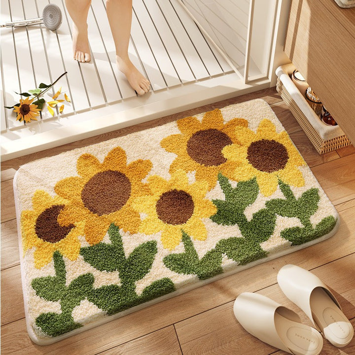 Floral Design Badteppich Karnz