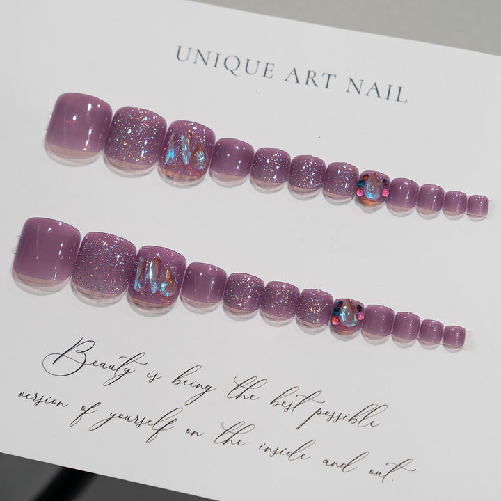 Dekorative Gel Pediküre Nagelkunst