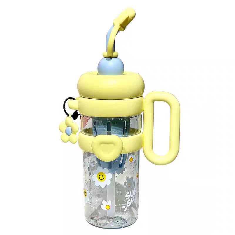 Unisex Trinkflasche mit nachfüllbarem Strohhalm Karnz