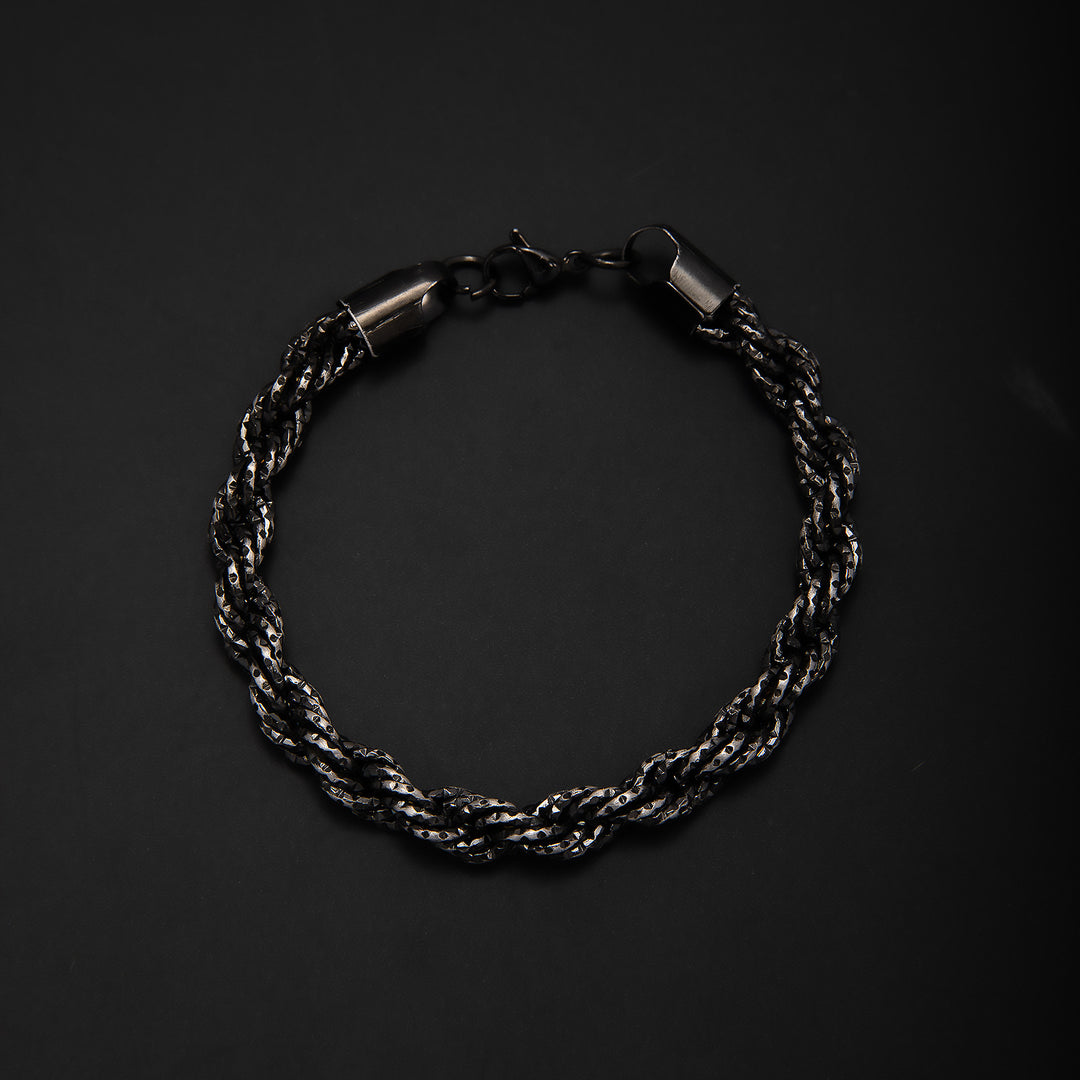 Geflochtenes Gold-Statement-Armband Karnz